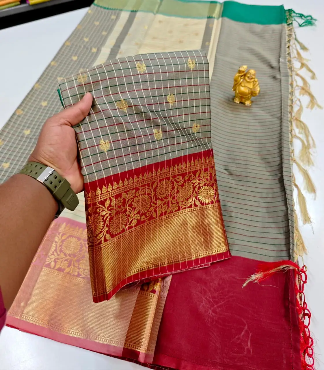 Party wear semi  kanchivaram katan soft silk Sarees